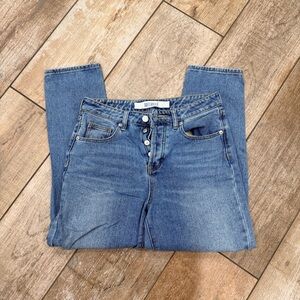 Brandy Melville | Denim Distressed Button Fly Jeans